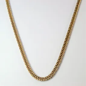 Occasion Perfect 10k Yellow Gold Curb Chain | 27" |
