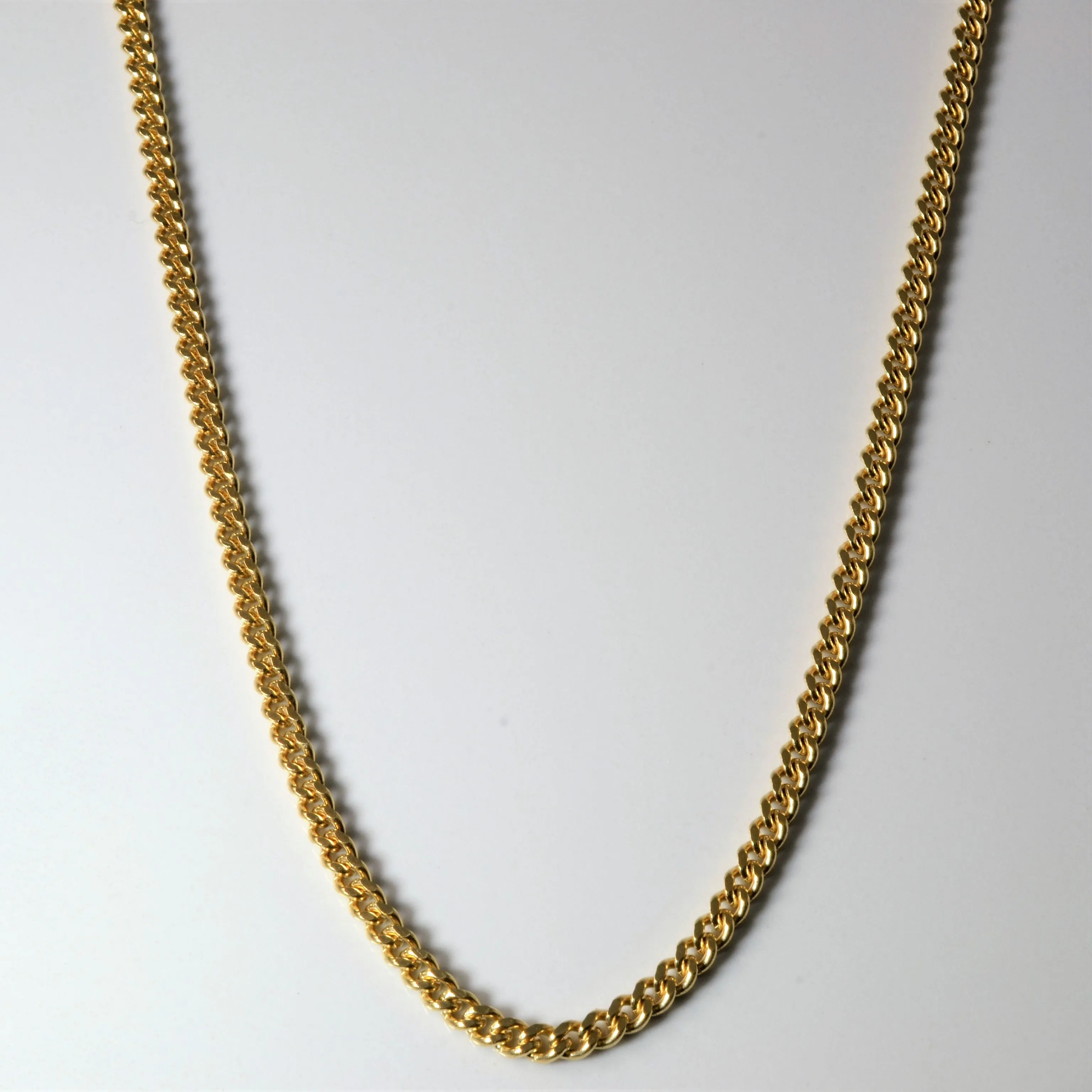 Gift Ready Glam Appeal 10k Yellow Gold Curb Chain | 28" |