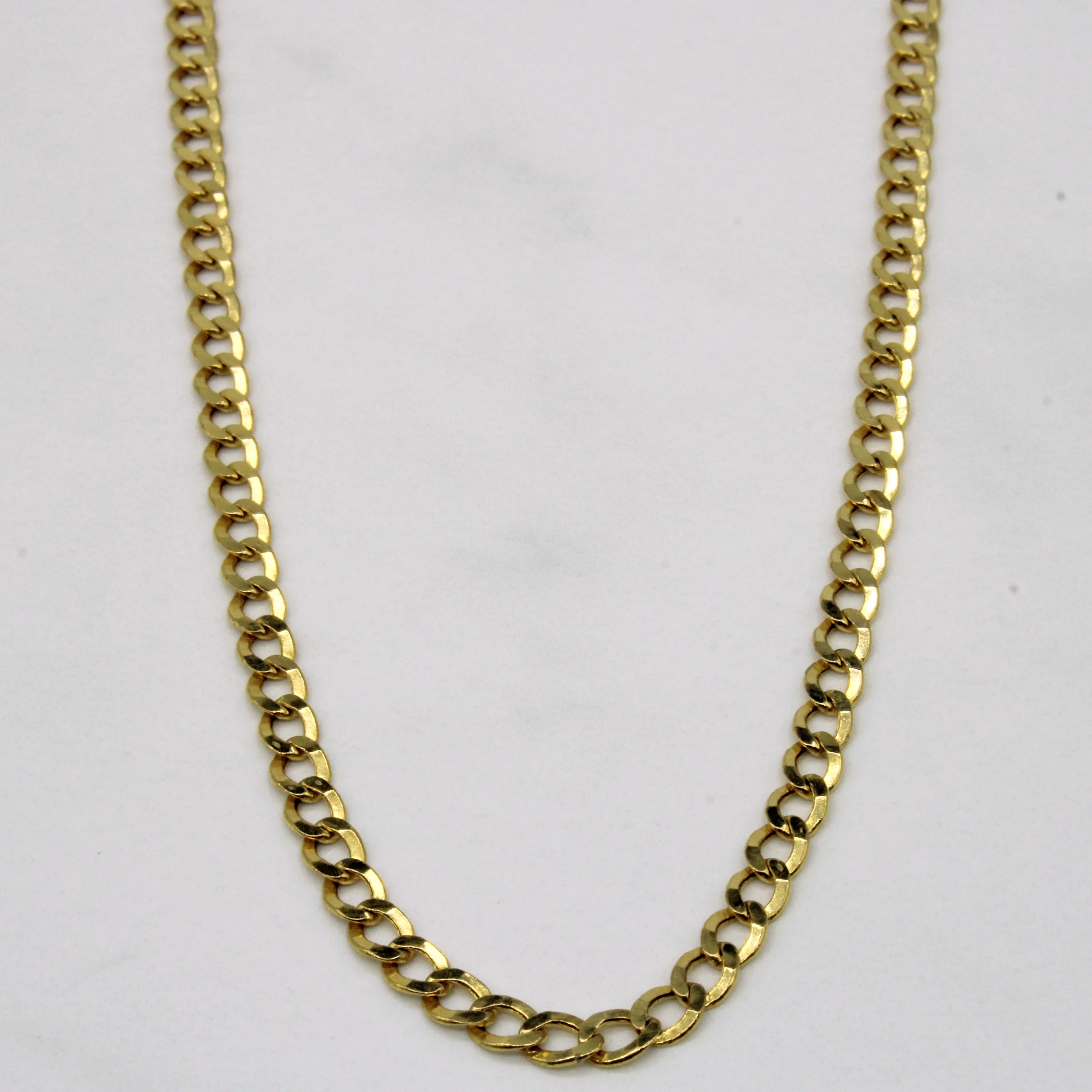 Subtle Beauty Day To Day 10k Yellow Gold Curb Link Chain | 20" |