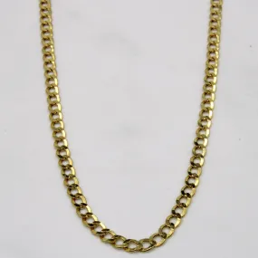 Subtle Beauty Day To Day 10k Yellow Gold Curb Link Chain | 20" |