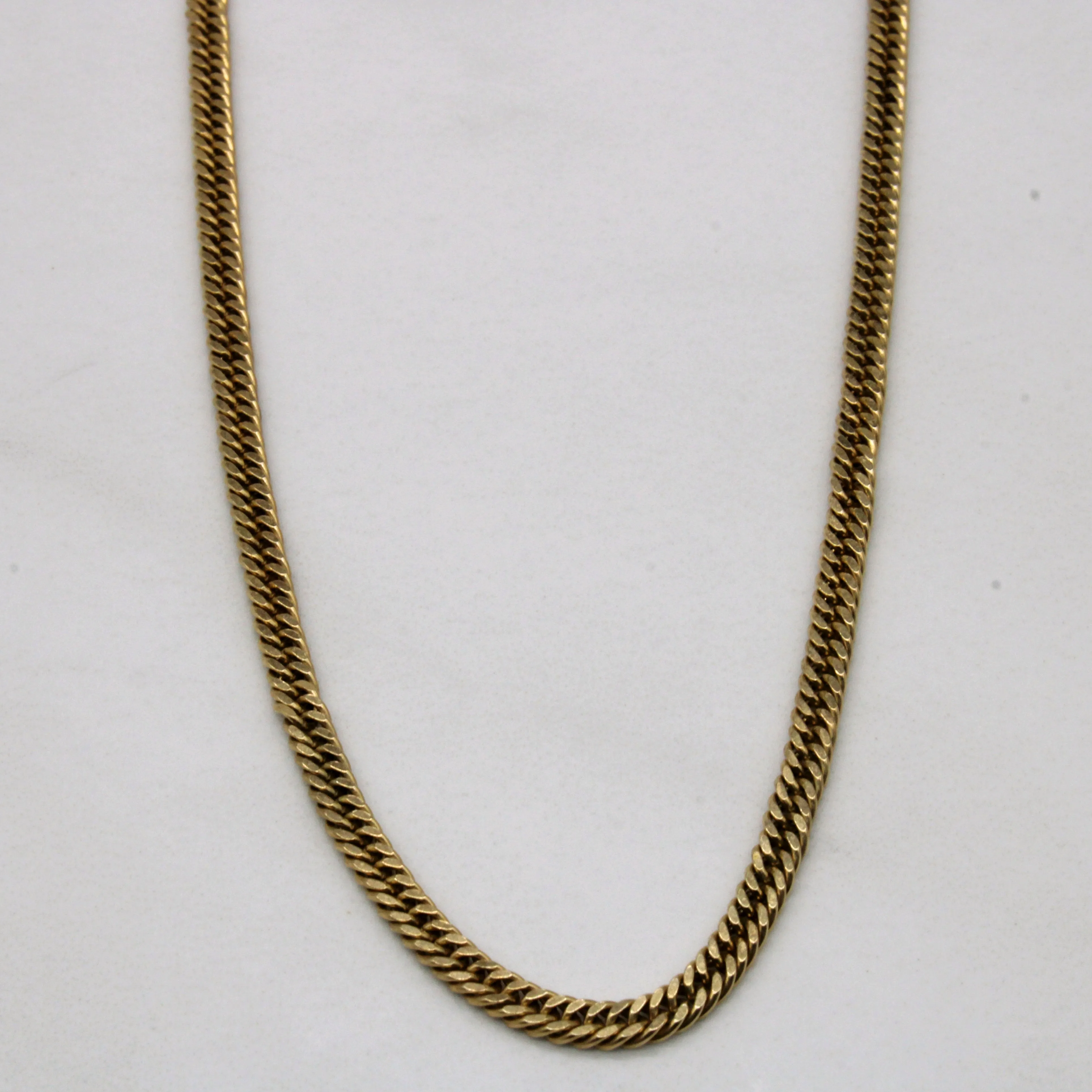 10k Yellow Gold Curb Link Chain | 22" | Crisp Sparkle