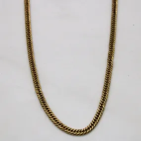 10k Yellow Gold Curb Link Chain | 22" | Crisp Sparkle