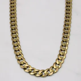 Signature Touch 10k Yellow Gold Curb Link Chain | 26" |