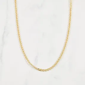 Distinctive Sparkle 10k Yellow Gold Fancy Curb Chain | 18" |
