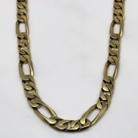 10k Yellow Gold Figaro Chain | 22" | Graceful Edge