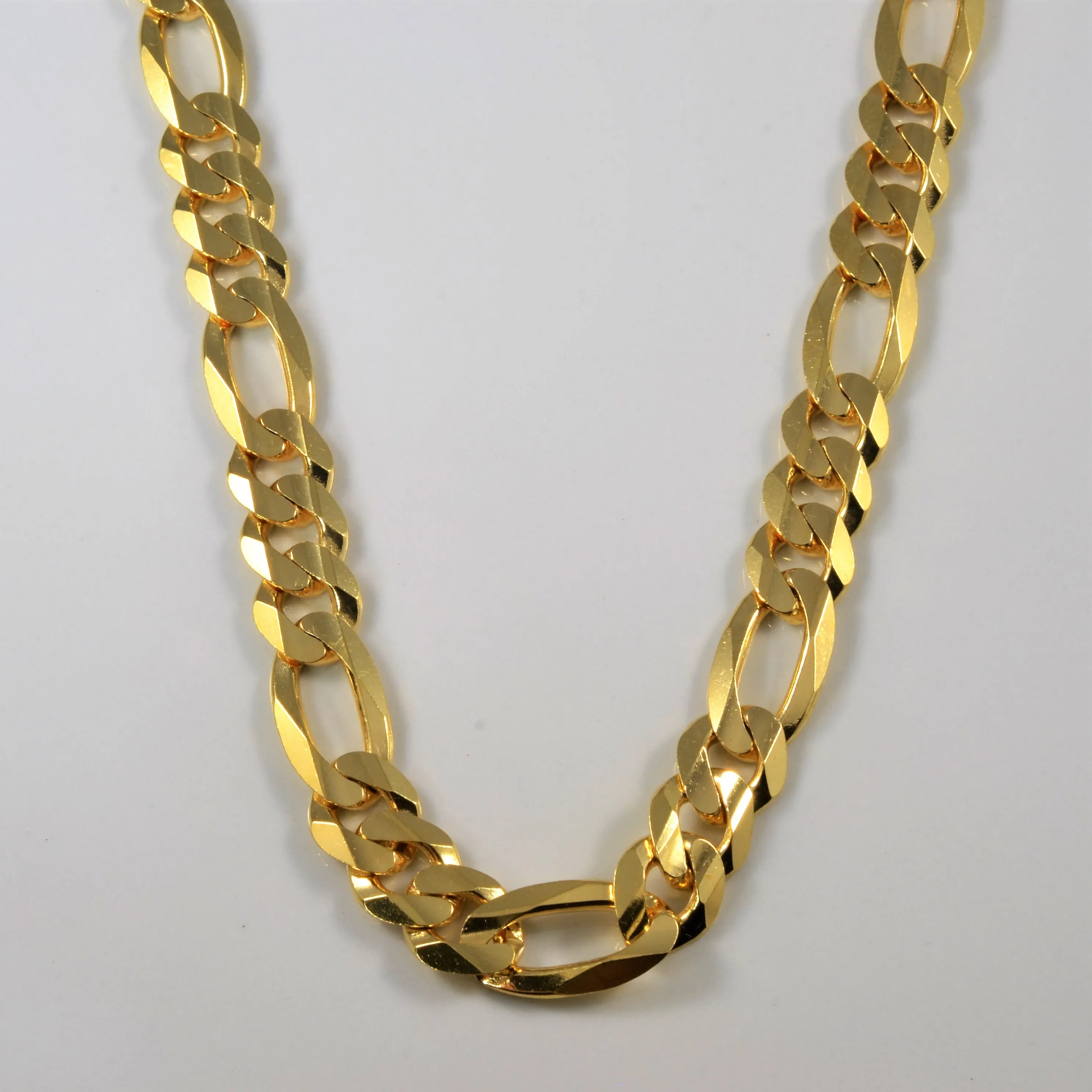 10k Yellow Gold Figaro Chain | 22" | Personalized Gift Refined Glance