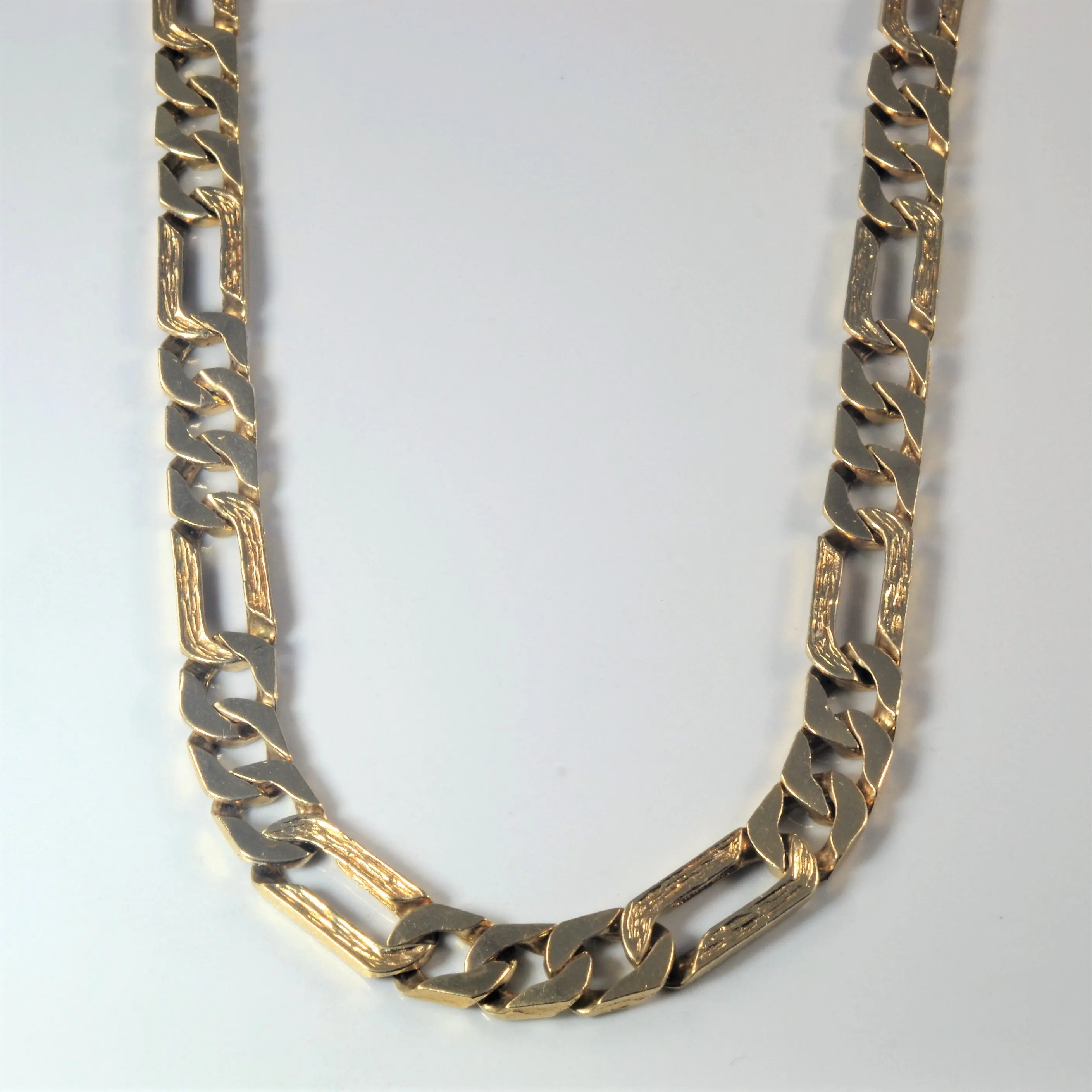 10k Yellow Gold Figaro Chain | 25.5" | Everyday Feature Modern Style