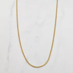Glam Look Day Accent 10k Yellow Gold Herringbone Chain | 26" |