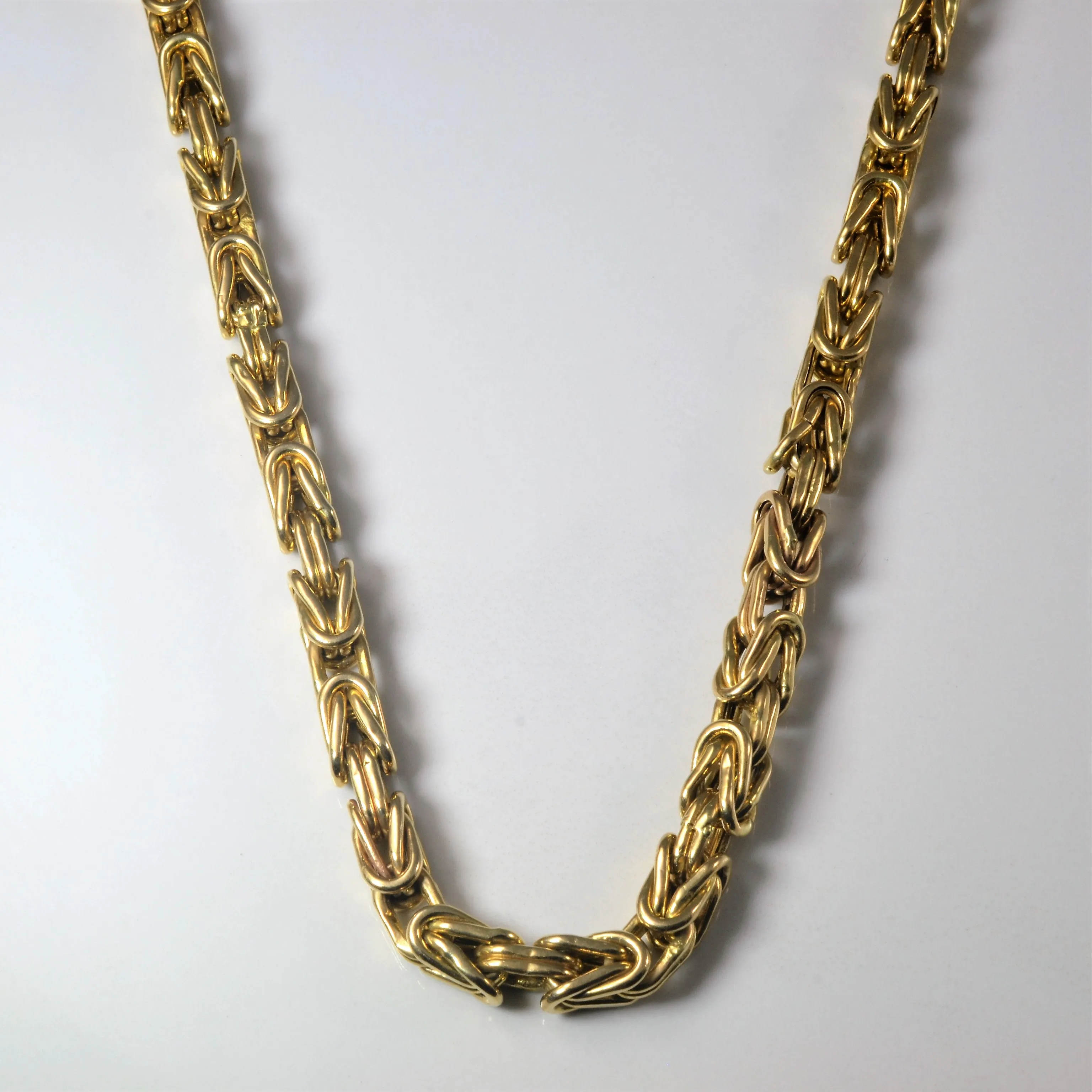 10k Yellow Gold Kings Braid Chain | 32" | Clean Spark