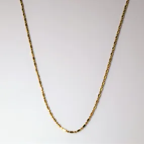 Modern Edge 10k Yellow Gold Long & Short Chain | 18" |
