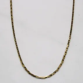 Chic Evening 10k Yellow Gold Necklace | 22" |