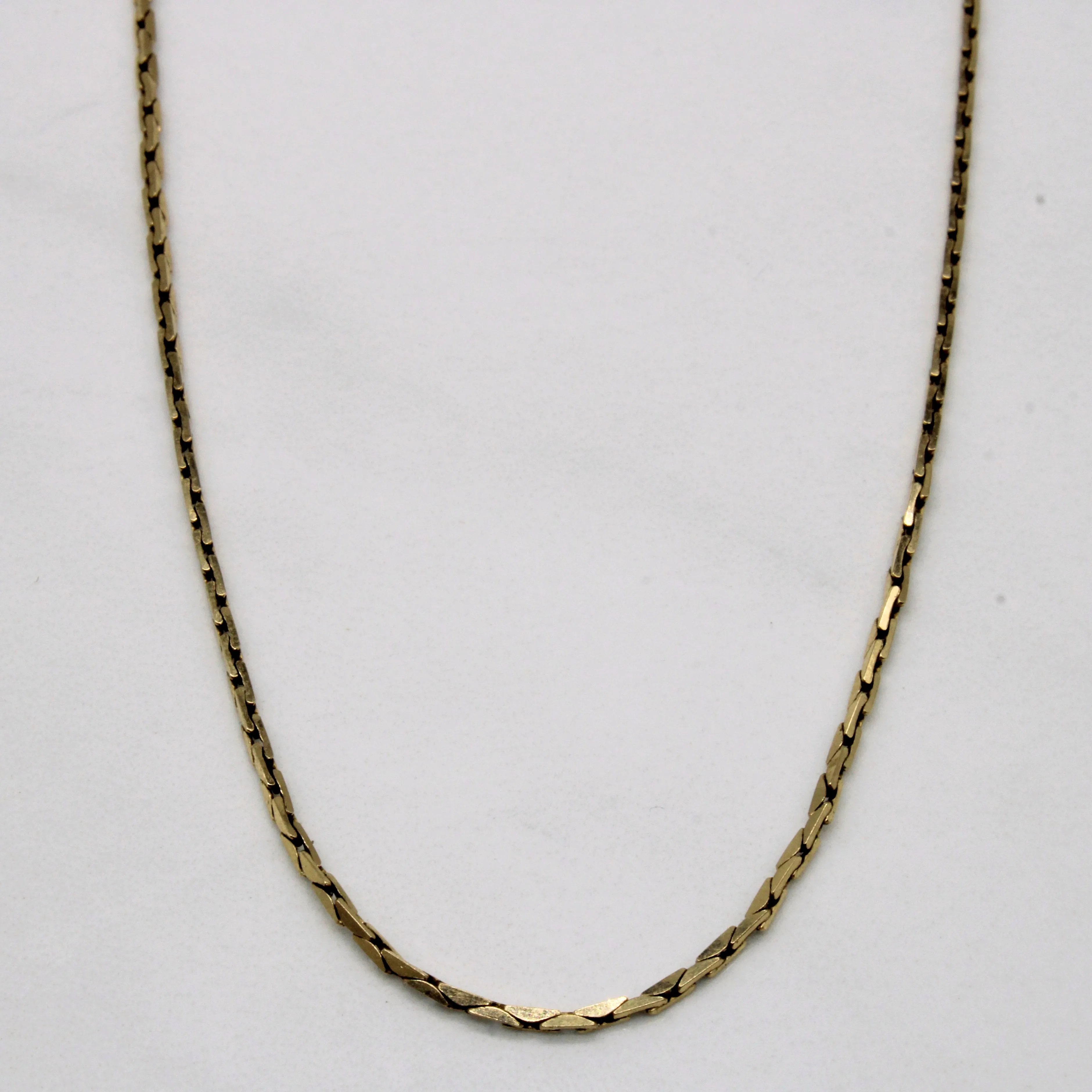 Chic Evening 10k Yellow Gold Necklace | 22" |