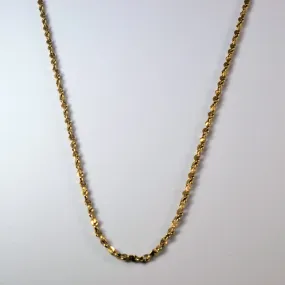 10k Yellow Gold Nugget Chain | 20" | Luxury Ready