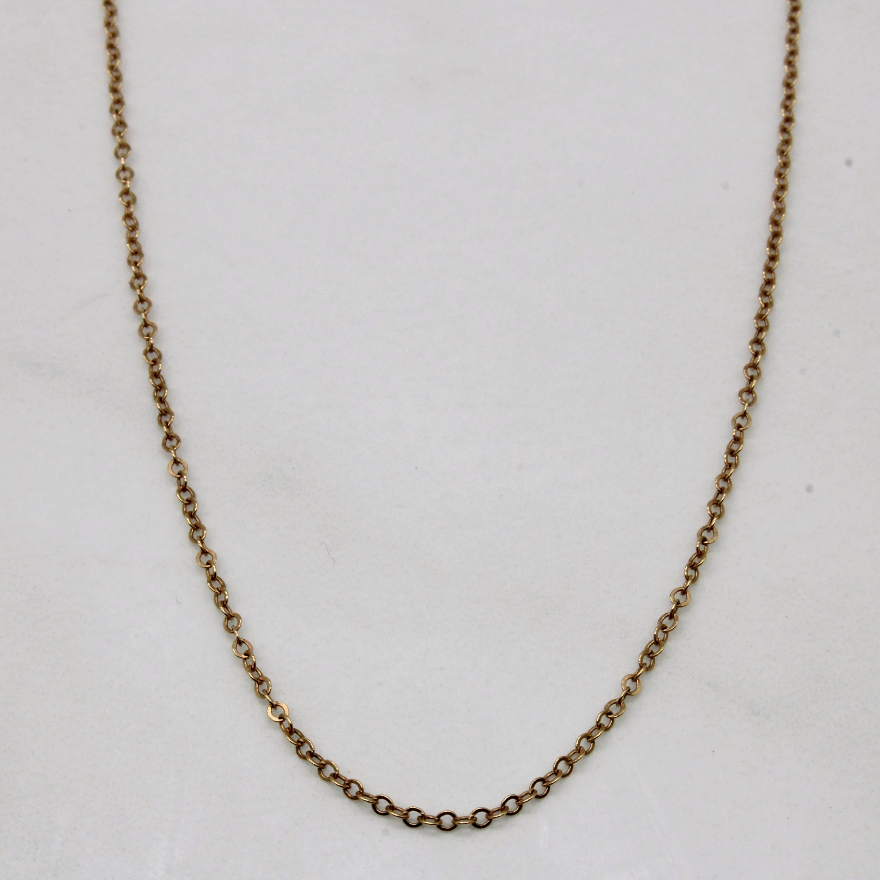 Radiant Design 10k Yellow Gold Oval Link Chain | 16" |
