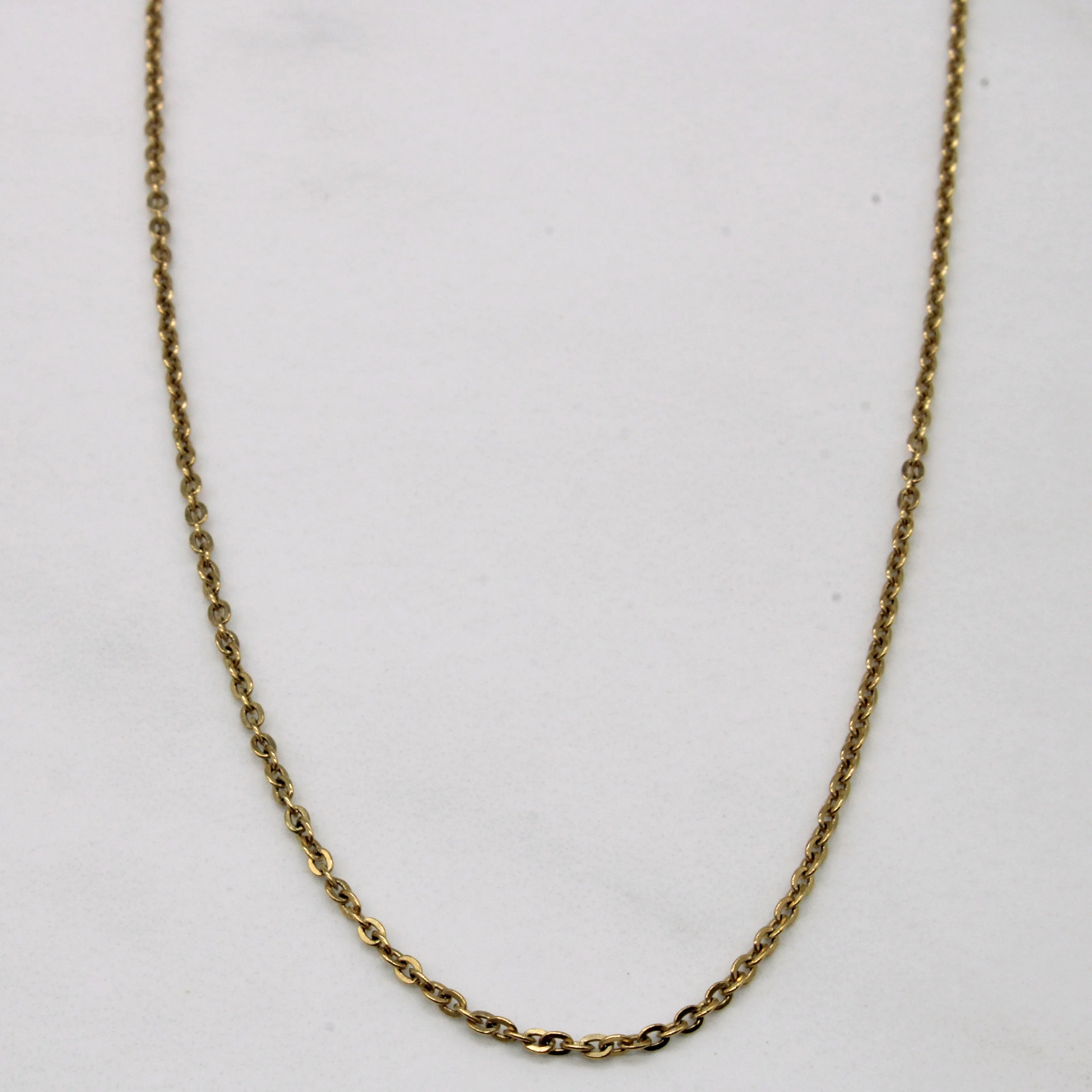 Precious Craft Fashionable Piece 10k Yellow Gold Oval Link Chain | 16" |