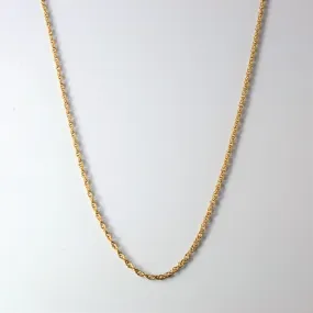 Everyday Mood 10k Yellow Gold Prince of Wales Chain | 18"|