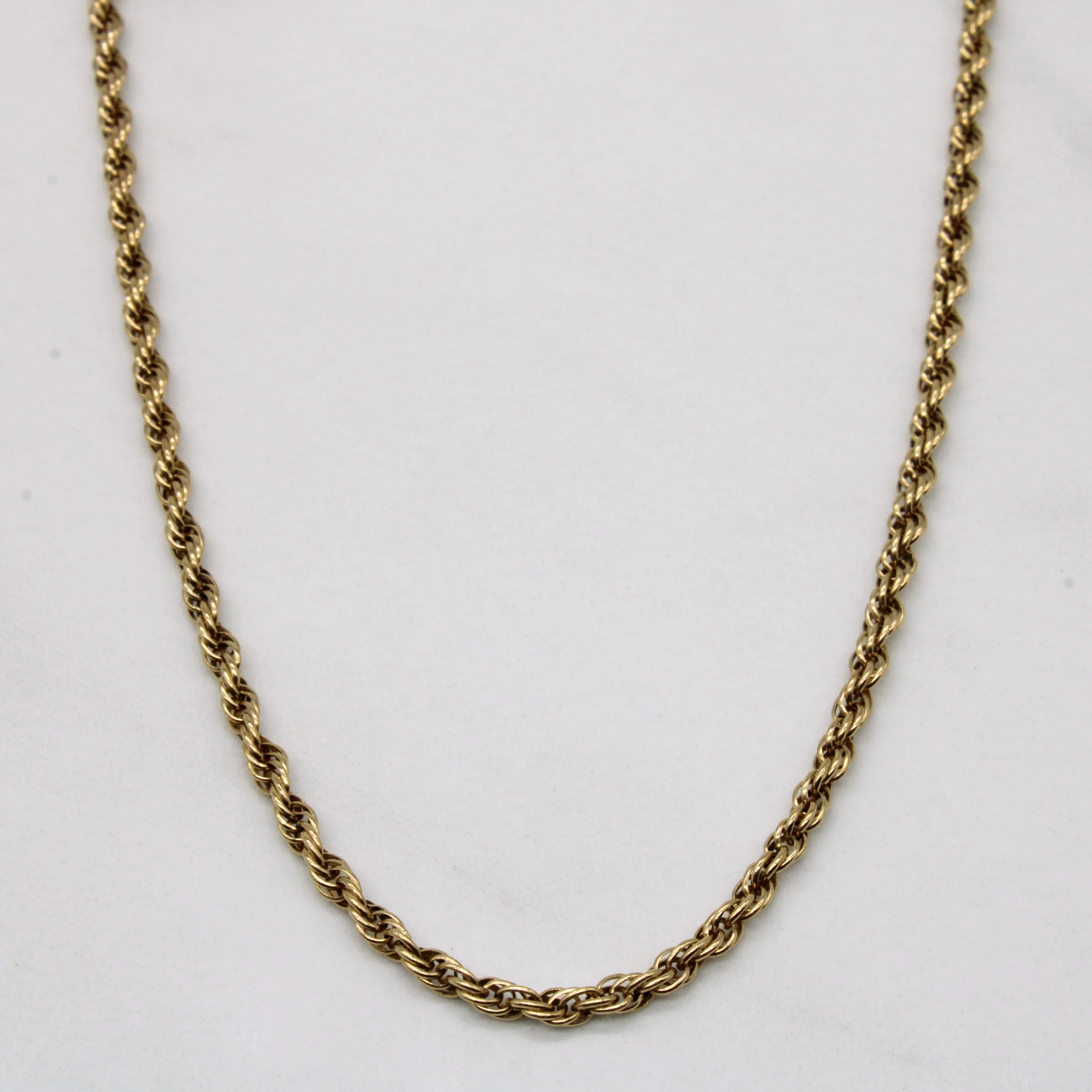 Opulent Look 10k Yellow Gold Prince of Wales Chain | 30" |