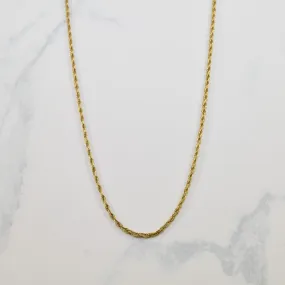 Silver Edge 10k Yellow Gold Prince Of Wales Chain | 32" |