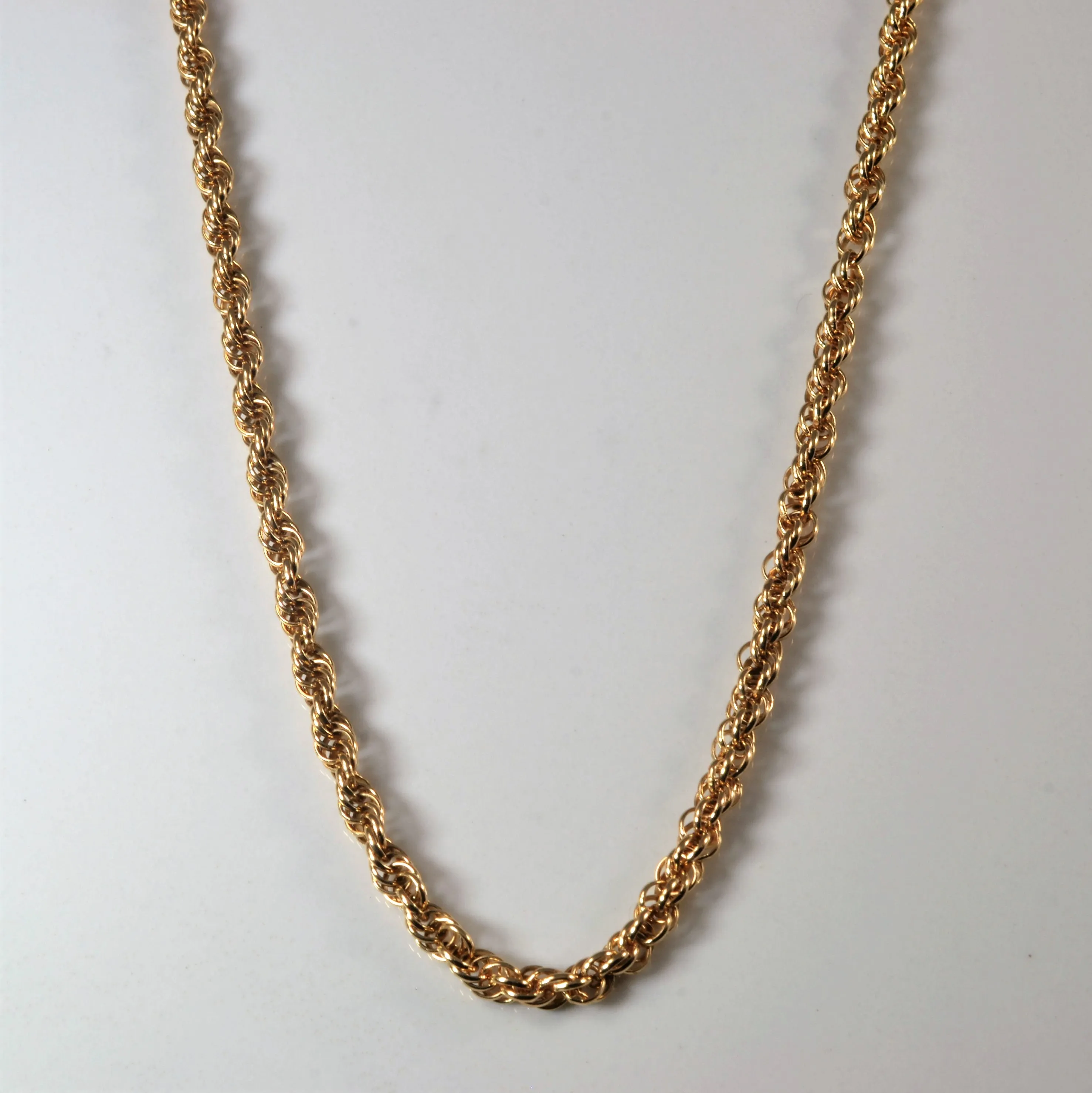 10k Yellow Gold Rope Chain | 15" | Brunch Outfit
