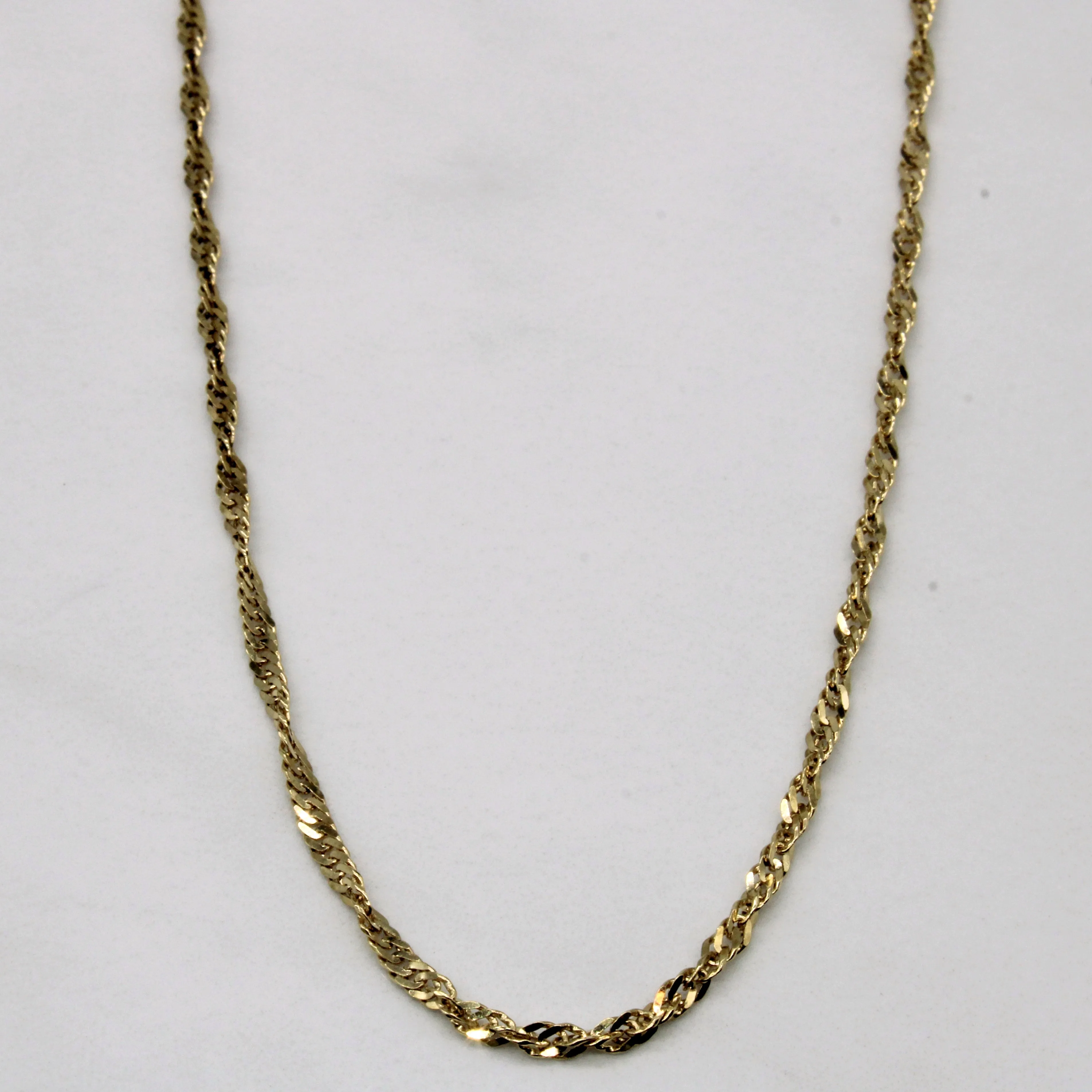 10k Yellow Gold Rope Chain | 16" | Radiant Edge