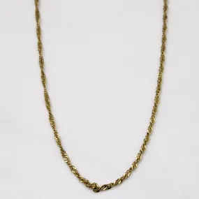 Vibrant Edge Timeless Gems 10k Yellow Gold Rope Chain | 16" |
