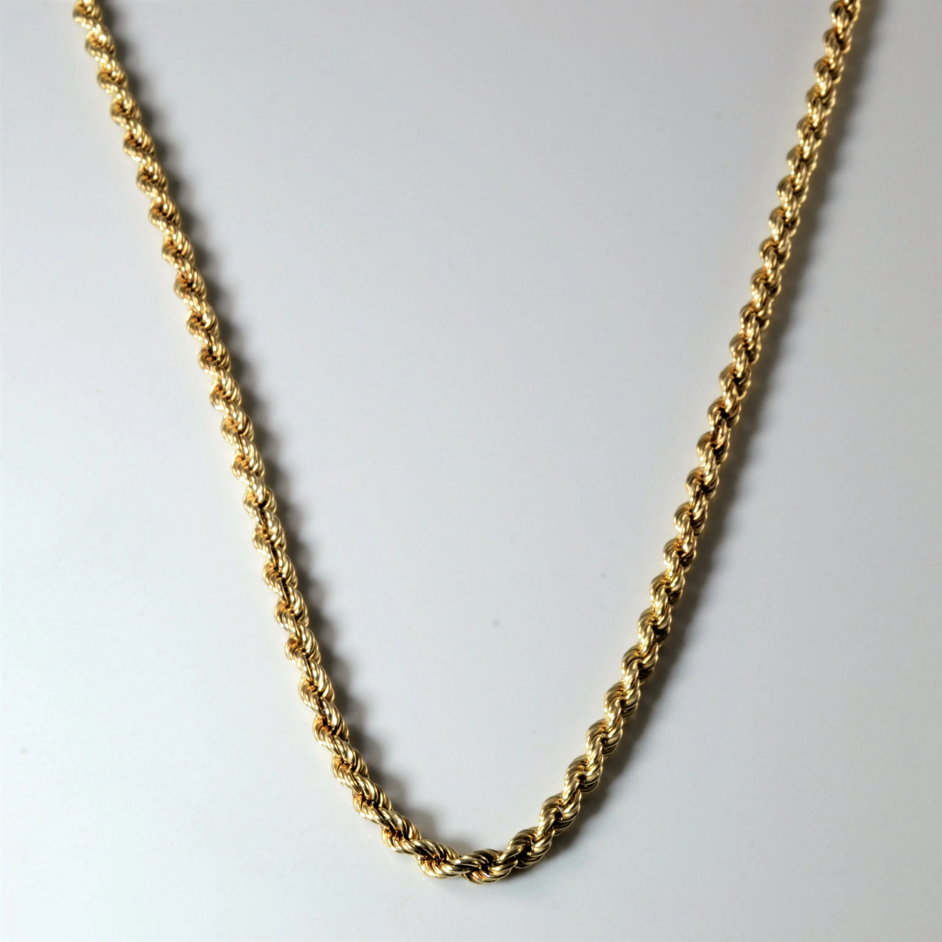 10k Yellow Gold Rope Chain | 18" | Chic Appeal