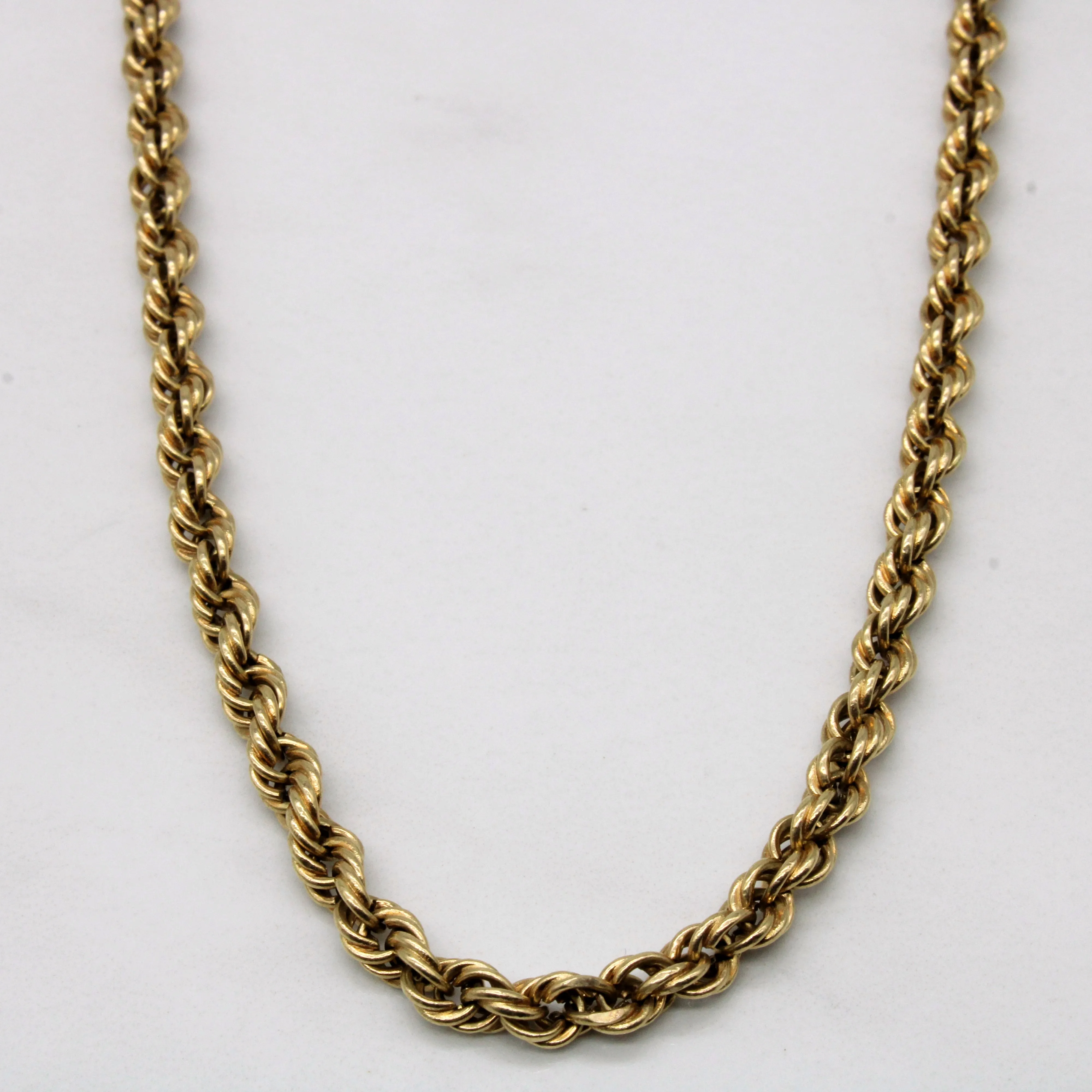 Daytime Sparkle 10k Yellow Gold Rope Chain | 19" |
