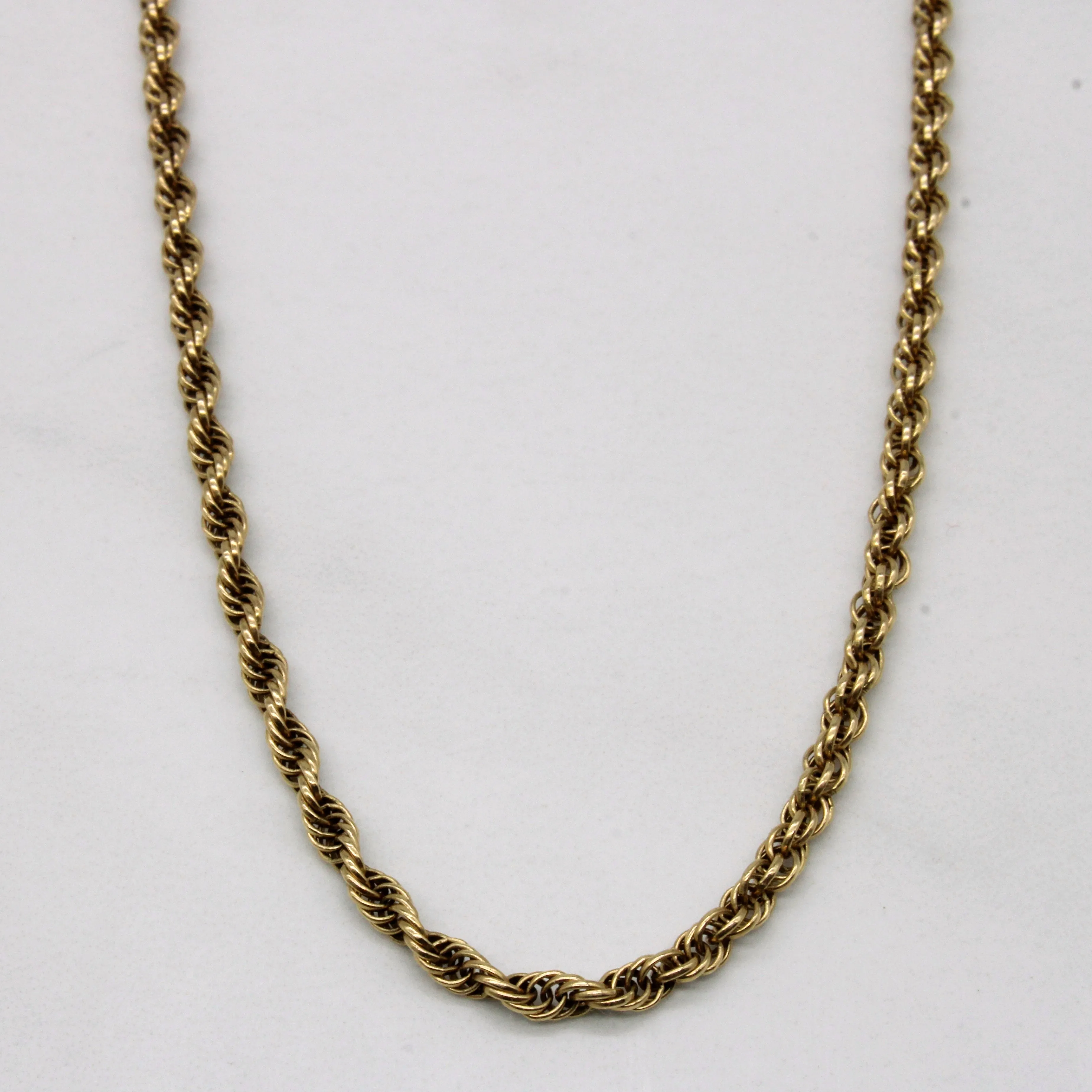 Bold Design 10k Yellow Gold Rope Chain | 20" |