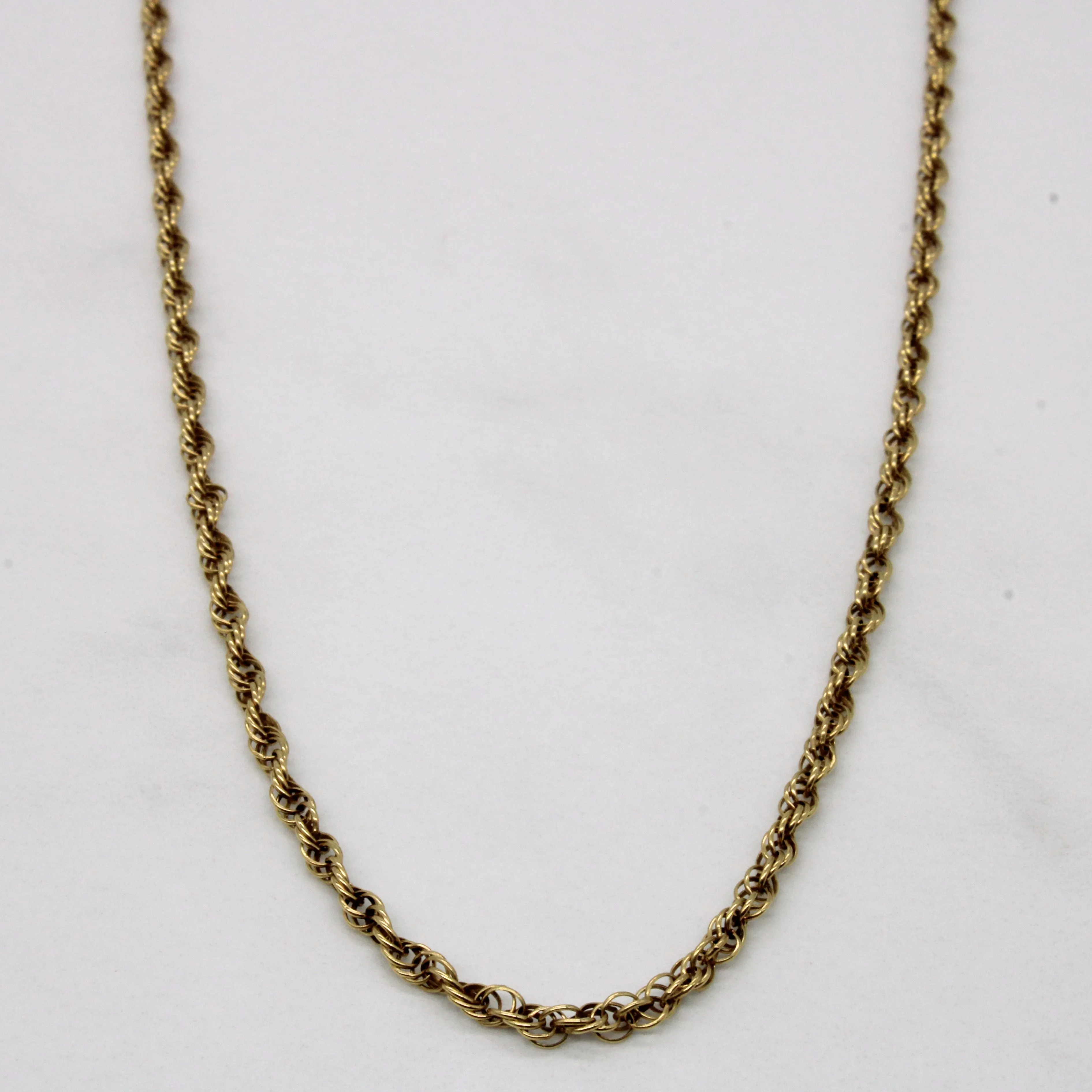 10k Yellow Gold Rope Chain | 21" | Classic Piece