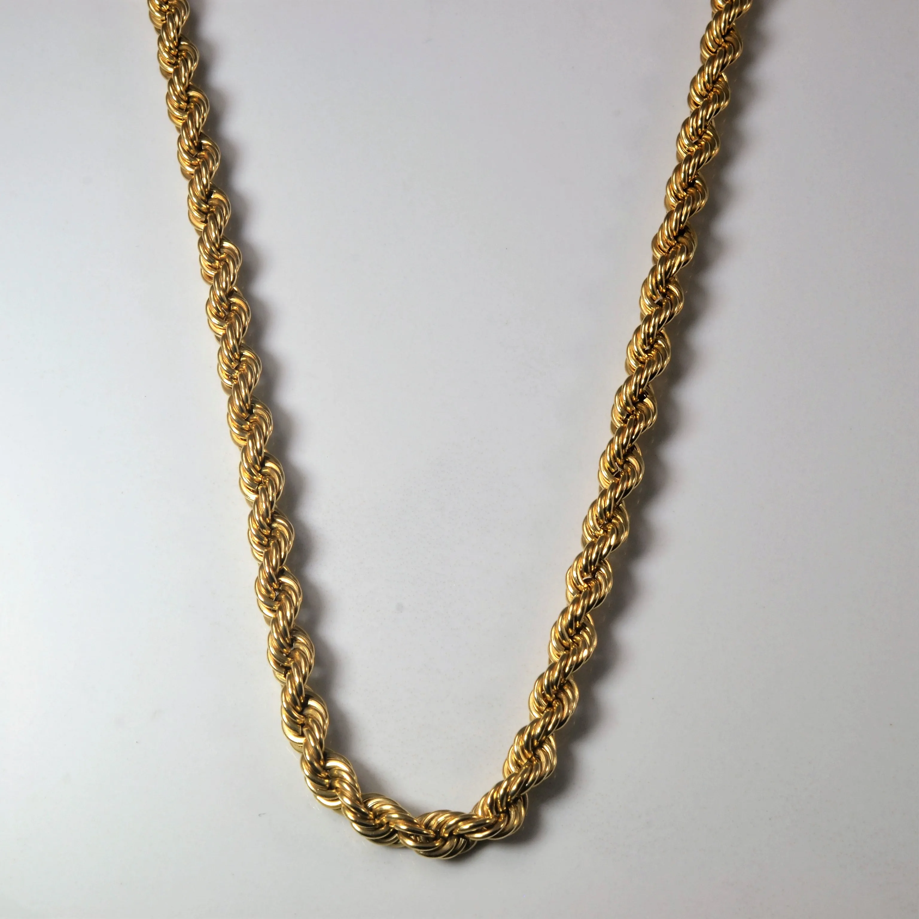 Glow Vibe Travel Ready 10k Yellow Gold Rope Chain | 22" |