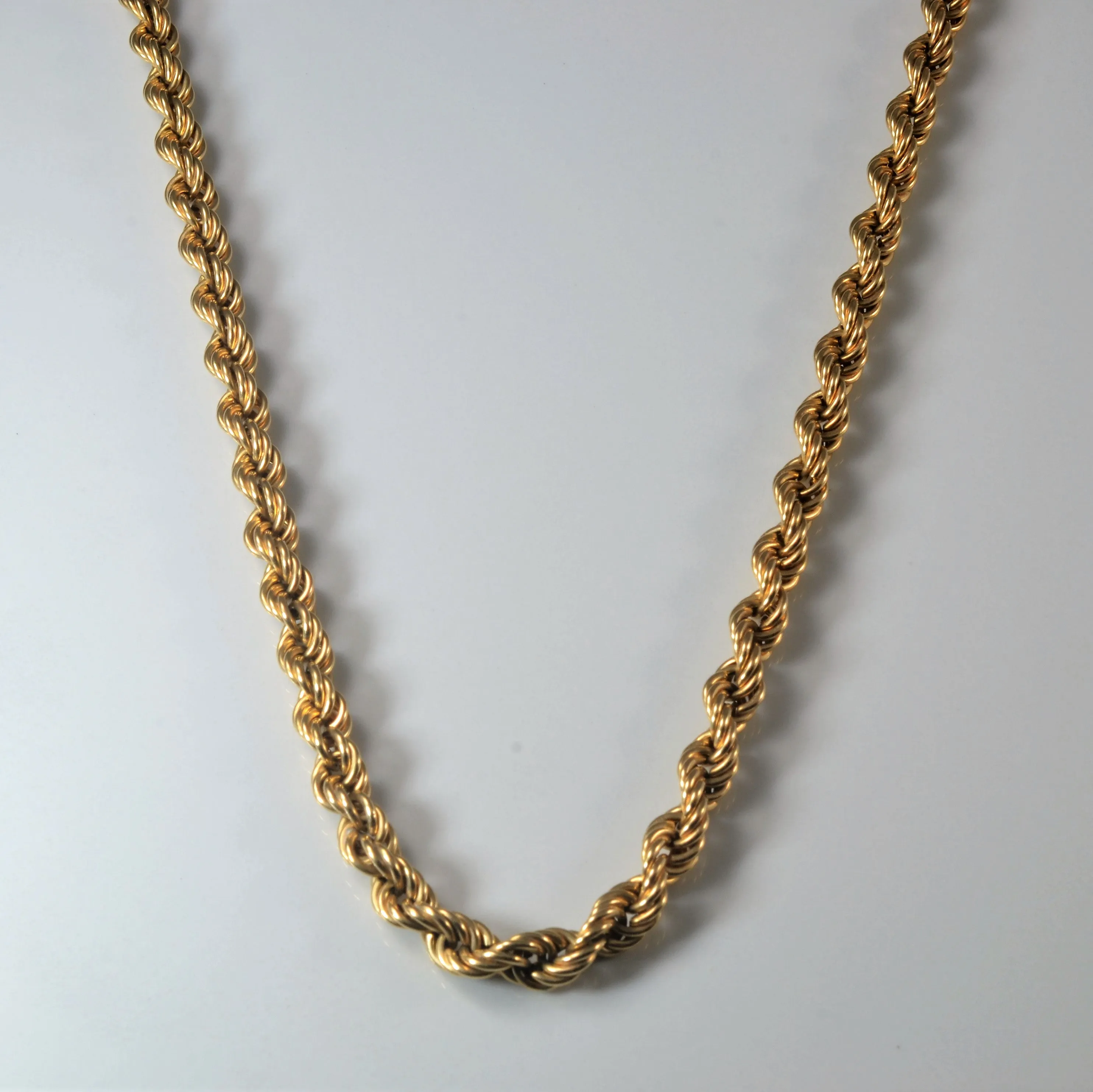 10k Yellow Gold Rope Chain | 24" | Shine Factor Elegant Pieces