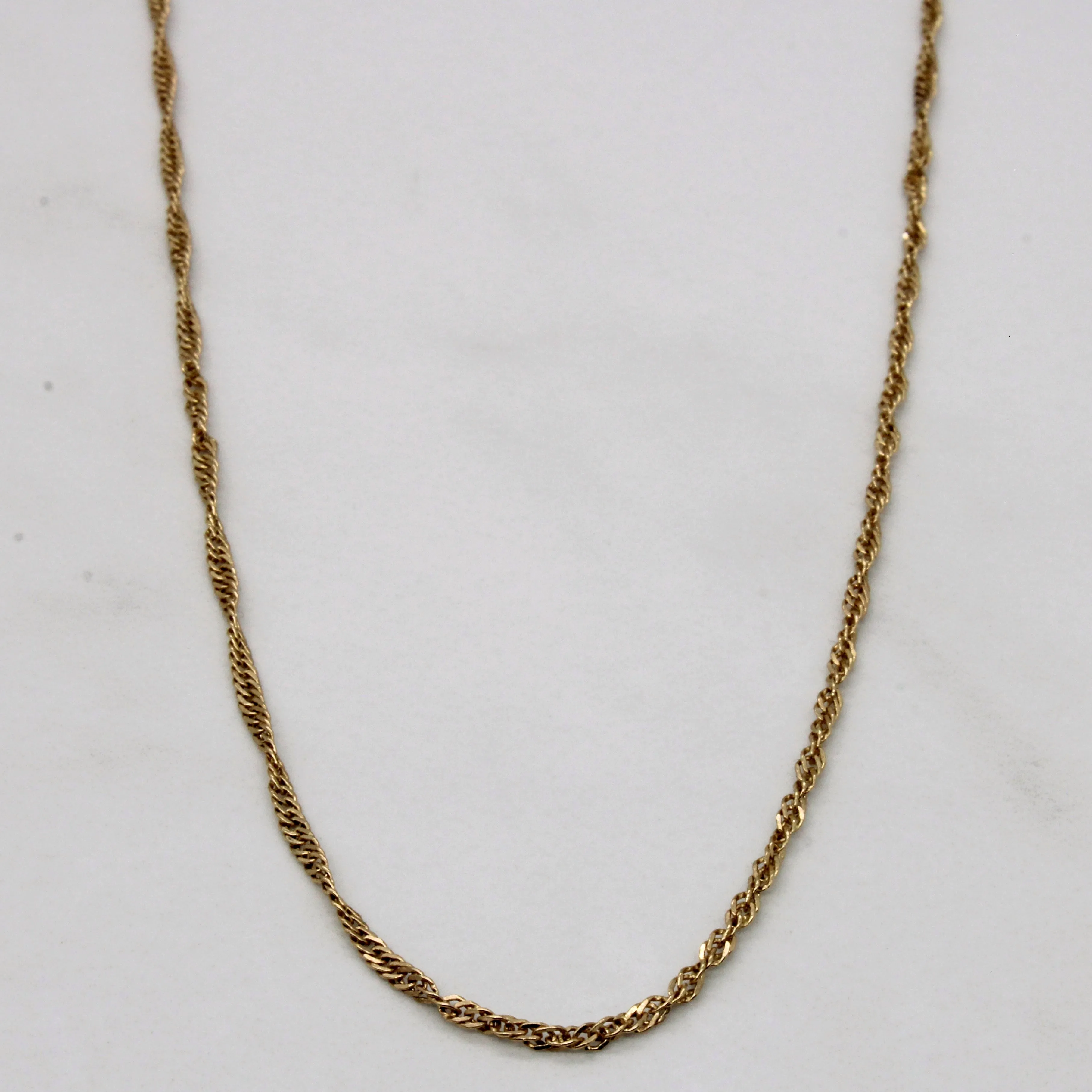 10k Yellow Gold Rope Chain | 24" | Everyday Edge Graceful Touch
