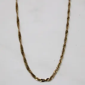 10k Yellow Gold Rope Chain | 25" | Chic Mood