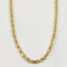 10k Yellow Gold Rope Chain | 28.25" | Luxury Flow Bold Shine Pieces