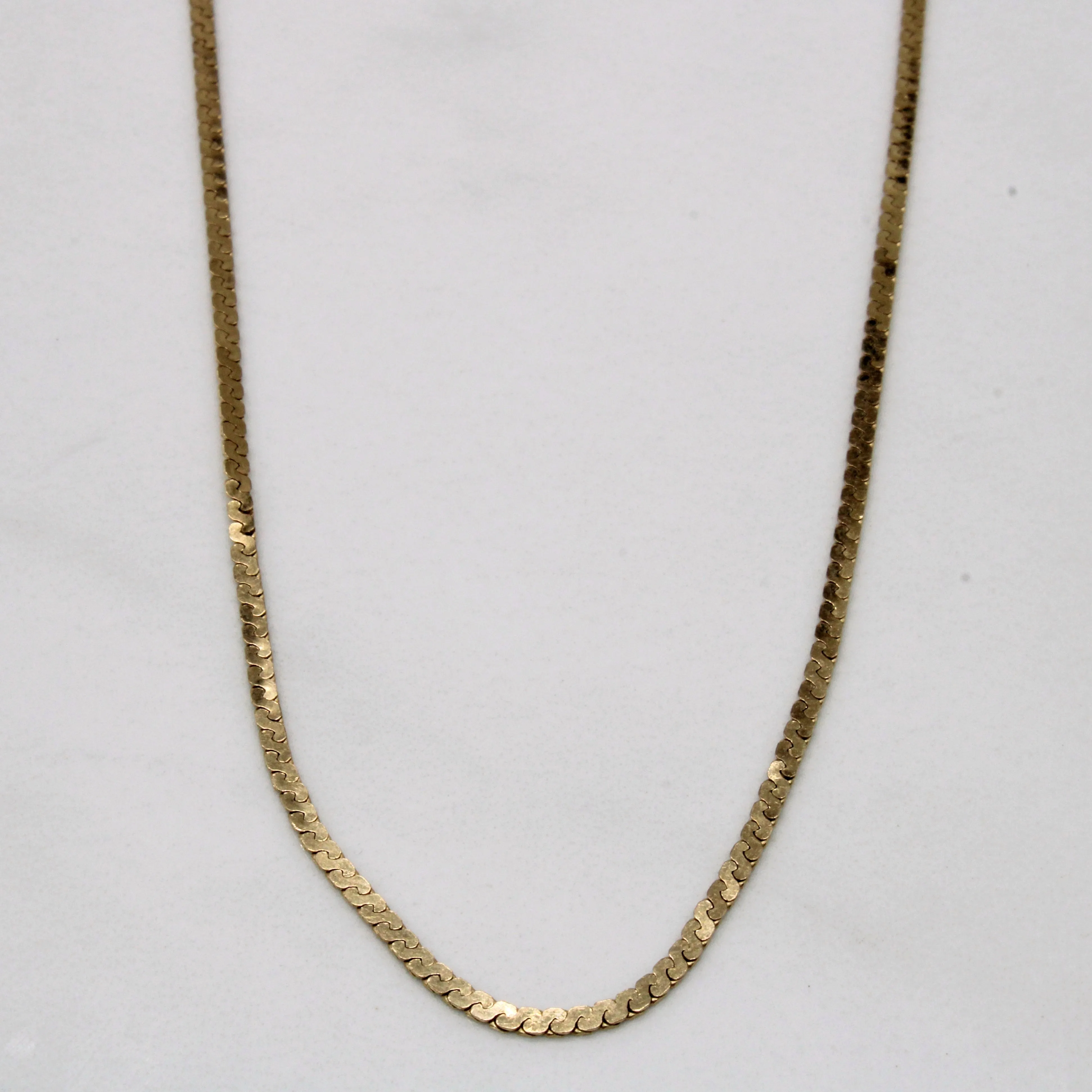 Sparkling Edge Modern Vibe 10k Yellow Gold S Link Chain | 28" |