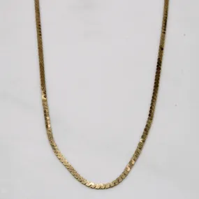 Sparkling Edge Modern Vibe 10k Yellow Gold S Link Chain | 28" |