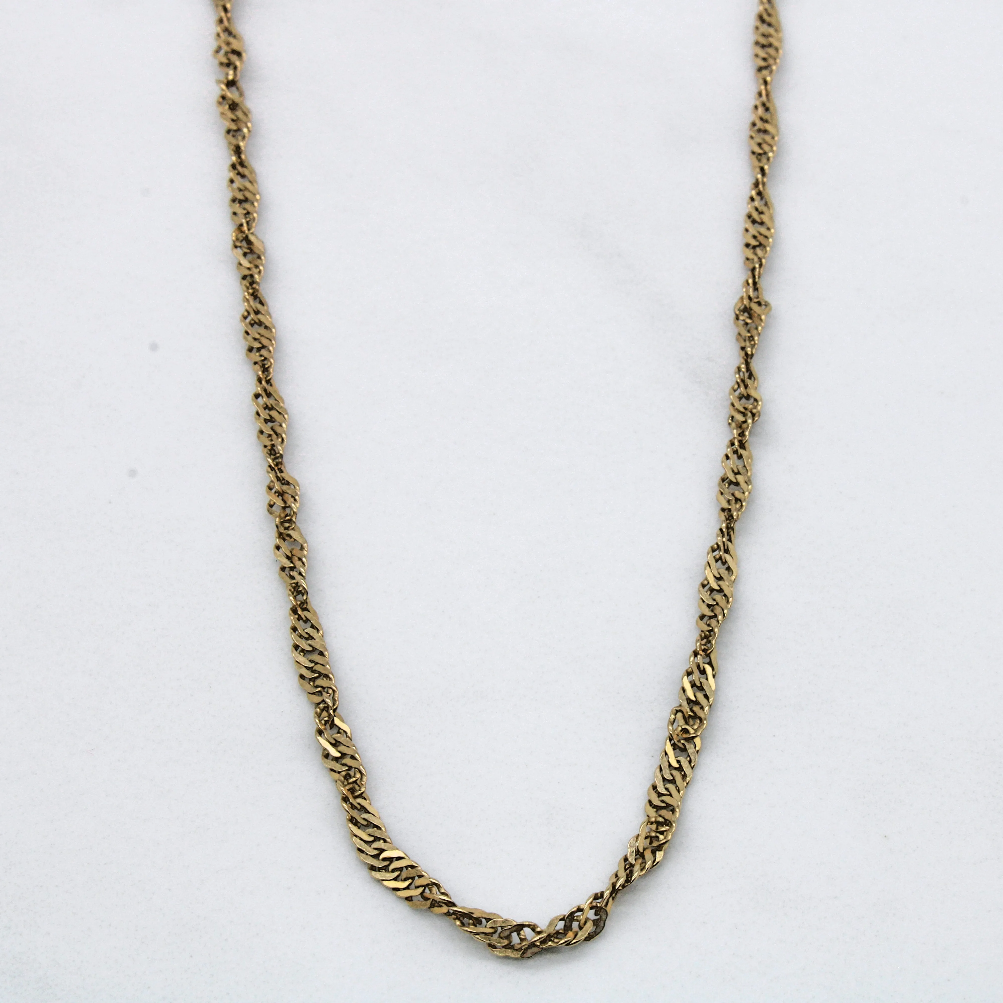 Impeccable Form 10k Yellow Gold Singapore Chain | 18" |
