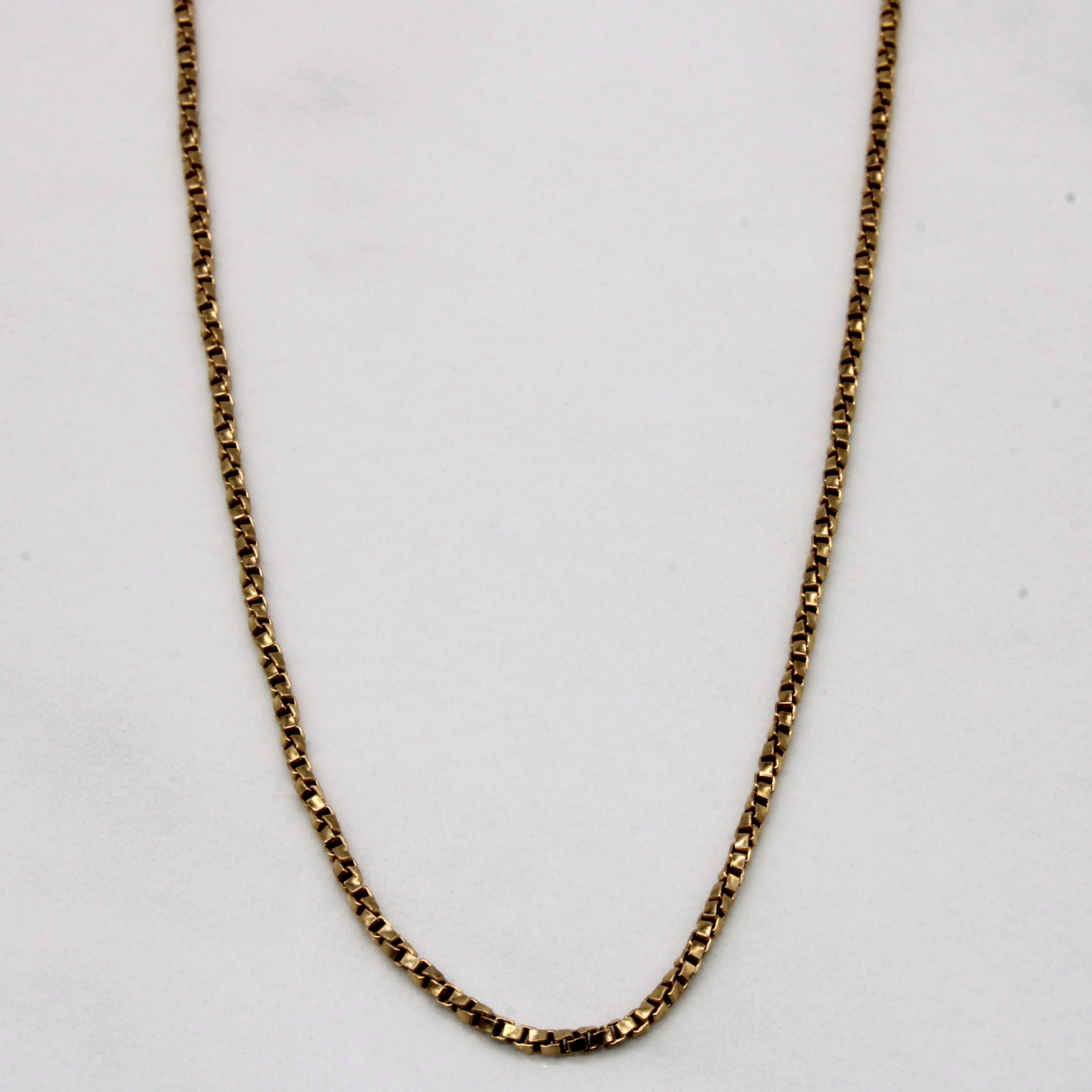 10k Yellow Gold Twisted Box Link Chain | 20" | Date night