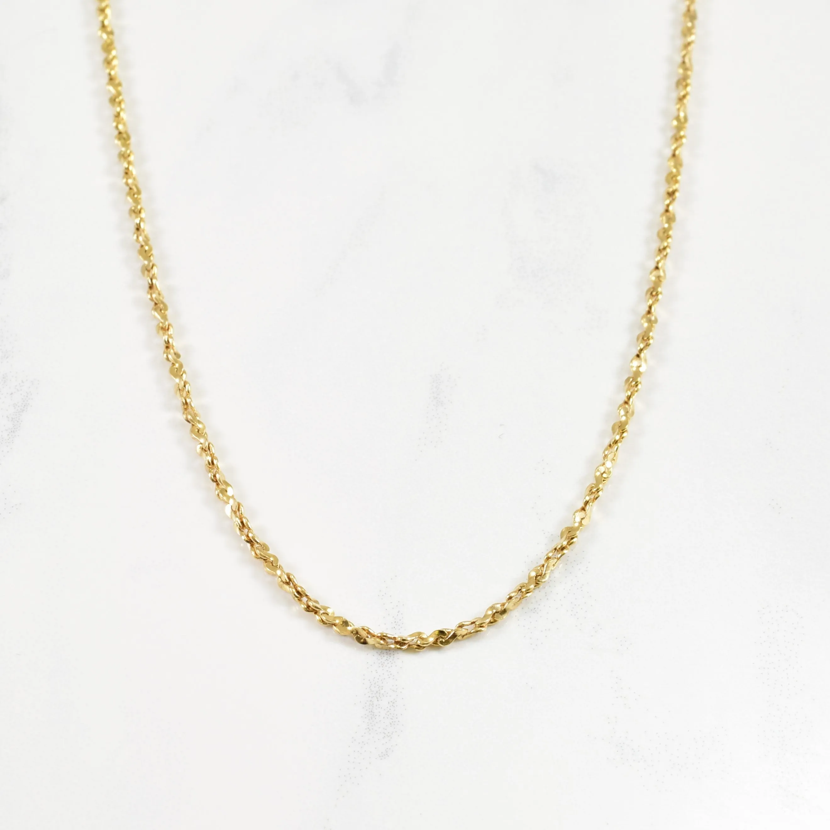 Daily Layer 10k Yellow Gold Twisted Serpentine Chain | 18" |