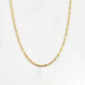 Daily Layer 10k Yellow Gold Twisted Serpentine Chain | 18" |