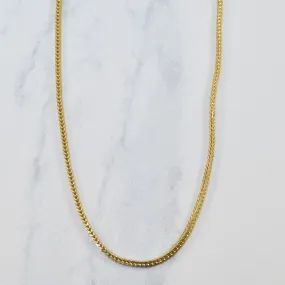 10k Yellow Gold Wheat Chain | 16" | Anniversary Gift