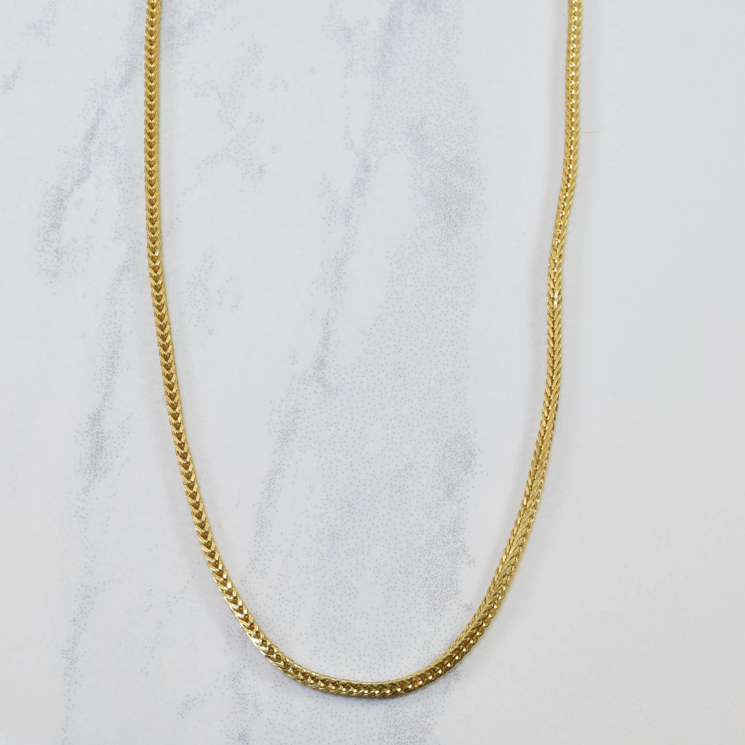 10k Yellow Gold Wheat Chain | 16" | Anniversary Gift
