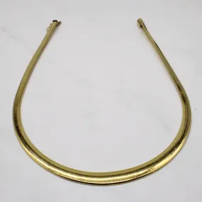 Smooth Glow Lightweight Glam 14k Italian Yellow Gold Omega 14k Chain Necklace | 16" |