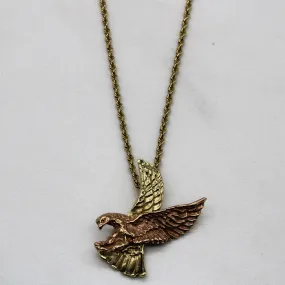 Urban Accent Effortless Finish 14k Two Tone Eagle Pendant Necklace | 23" |