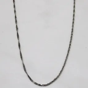 14k White Gold Rope Chain | 16" | Fresh Look