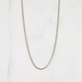 14k White Gold Snake Chain | 17" | Winter Party