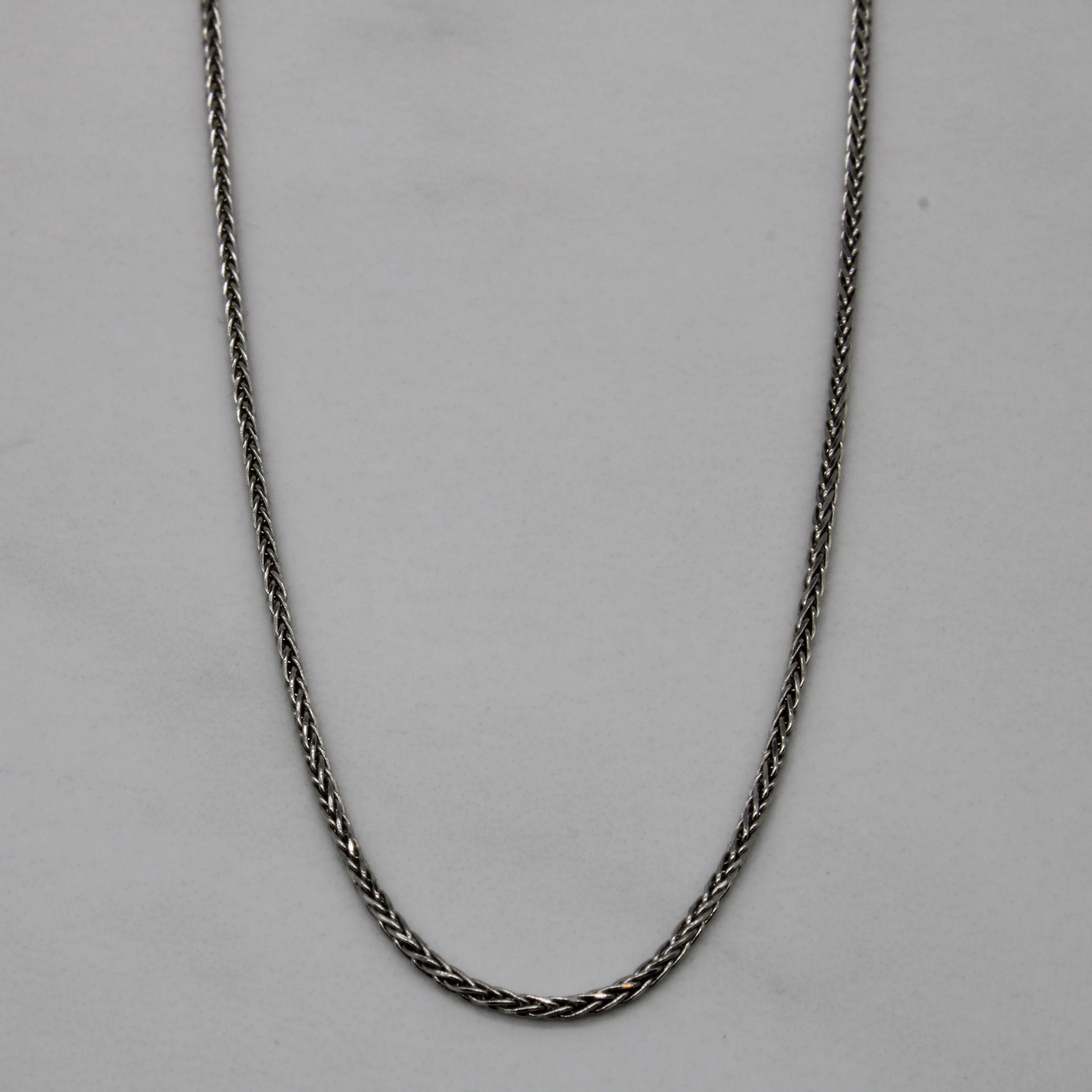 14k White Gold Wheat Chain | 18" | Elegant Occasion
