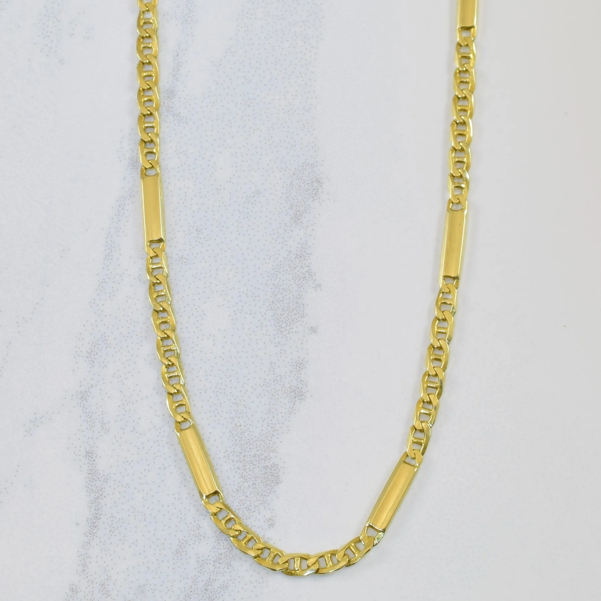 14k Yellow Gold Anchor Chain | 18" | Unique Shine Minimal Daywear