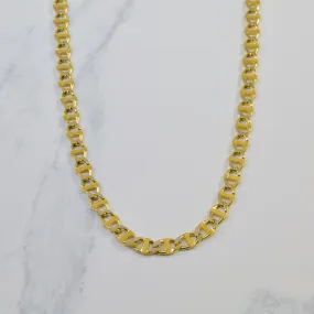 Night Shine 14k Yellow Gold Anchor Chain | 18" |