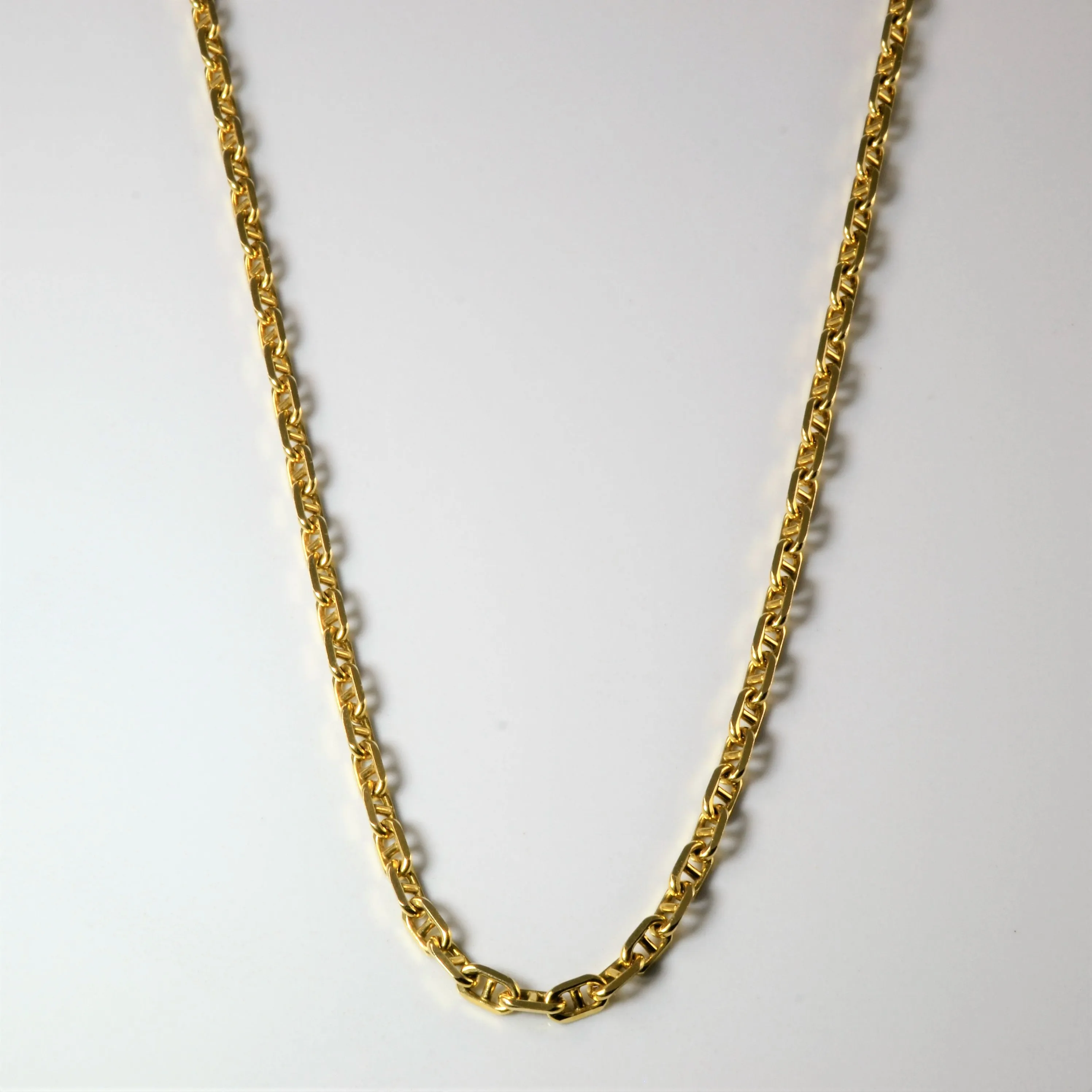 Exclusive piece 14k Yellow Gold Anchor Chain | 22" |